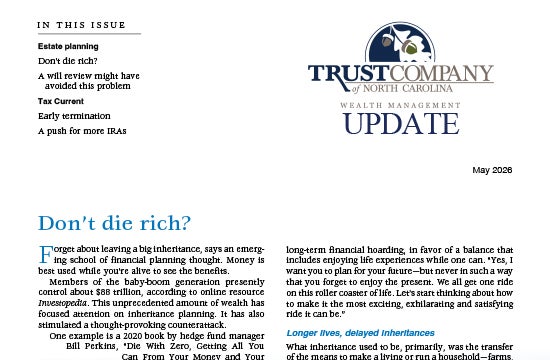 May 2026 Newsletter